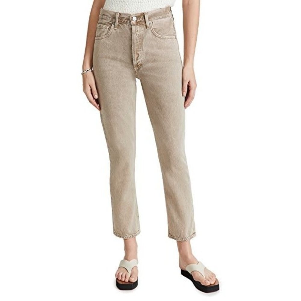 NWT Citizens of Humanity Jolene High Rise Straight Jeans  BUFF